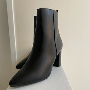 Just Fab, black bootie, size 8